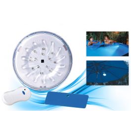 Schwimmbadbeleuchtung LED Magnetische Poolbeleuchtung weiß mit Fernbedienung 