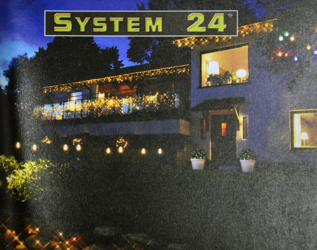 Logo System 24 Systembeleuchtung mit verlinktem Produktkatalog